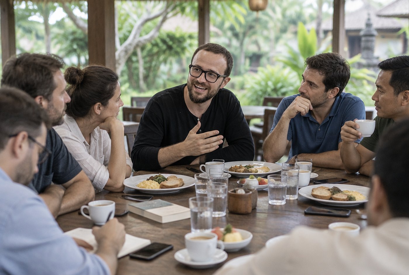 Private breakfast with Mikhail Grebenyuk